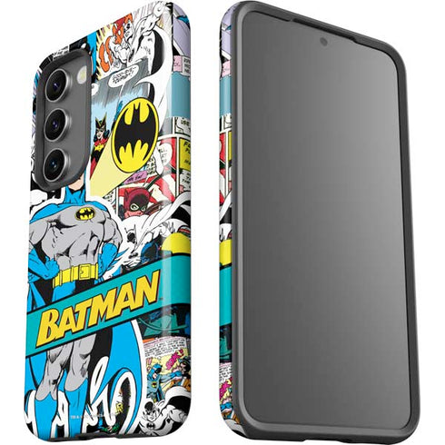DC Comics Batman Vintage Pose Collage Art Galaxy S23 Pro Case