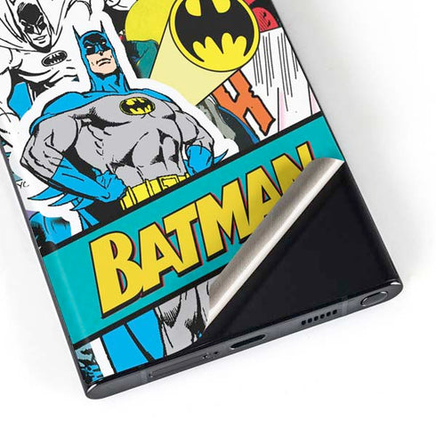DC Comics Batman Vintage Pose Collage Art Galaxy S23 Ultra Skin
