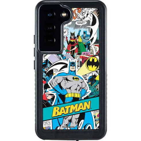 DC Comics Batman Vintage Pose Collage Art Galaxy S23 Waterproof Case