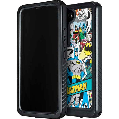 DC Comics Batman Vintage Pose Collage Art Galaxy S23 Waterproof Case