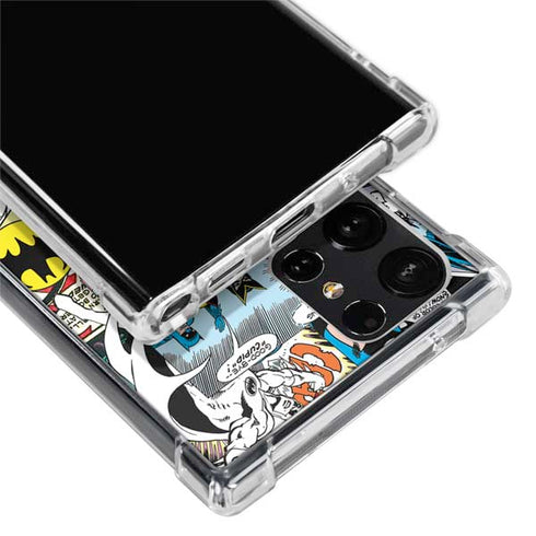 DC Comics Batman Vintage Pose Collage Art Galaxy S24 Ultra Clear Case