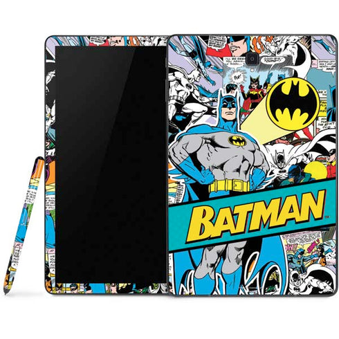 DC Comics Batman Vintage Pose Collage Art Samsung Galaxy Tab Skin