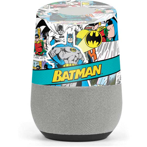 DC Comics Batman Vintage Pose Collage Art Google Home Skin