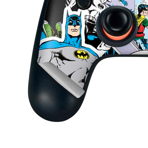 DC Comics Batman Vintage Pose Collage Art Google Stadia Controller Skin