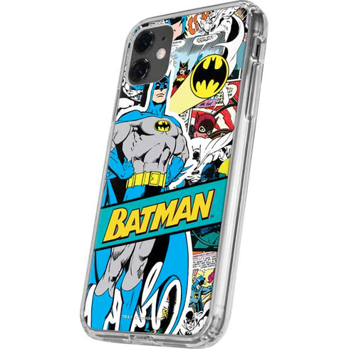 DC Comics Batman Vintage Pose Collage Art iPhone 11 Clear Case