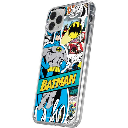 DC Comics Batman Vintage Pose Collage Art iPhone 11 Pro Clear Case