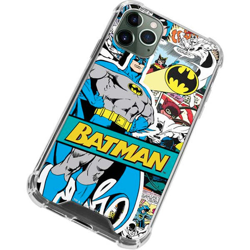 DC Comics Batman Vintage Pose Collage Art iPhone 11 Pro Max Clear Case