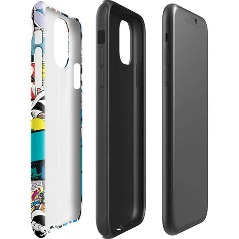 DC Comics Batman Vintage Pose Collage Art iPhone 11 Pro Max Impact Case