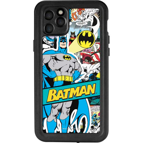 DC Comics Batman Vintage Pose Collage Art iPhone 11 Pro Max Waterproof Case