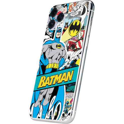 DC Comics Batman Vintage Pose Collage Art iPhone 11 Pro Skin