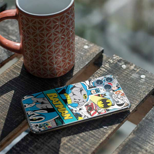 DC Comics Batman Vintage Pose Collage Art iPhone 11 Pro Skin