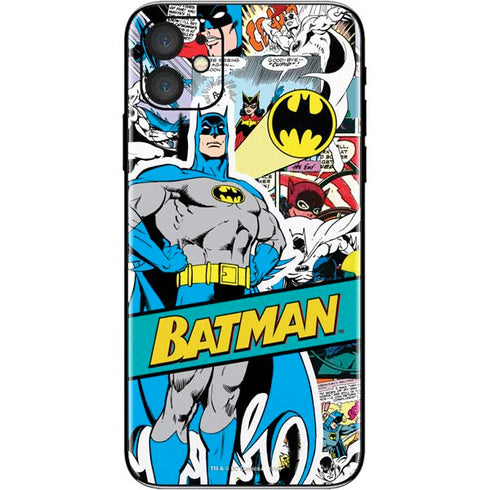 DC Comics Batman Vintage Pose Collage Art iPhone 11 Skin