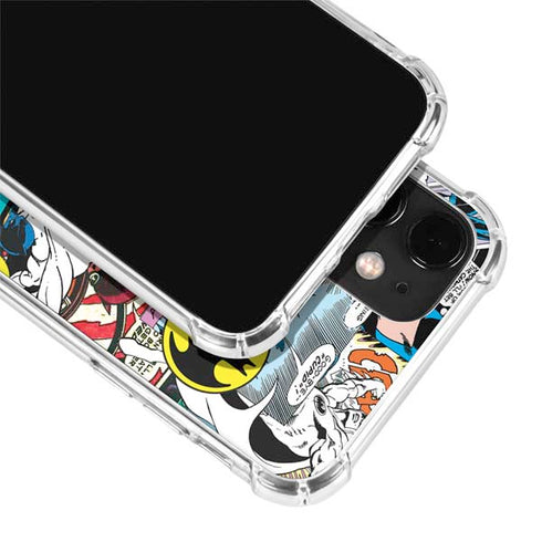 DC Comics Batman Vintage Pose Collage Art iPhone 12 Clear Case