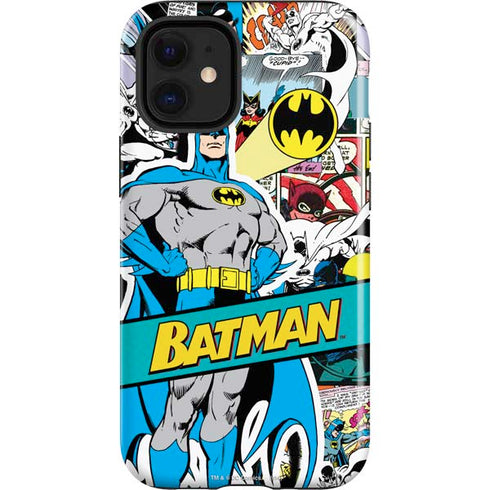 DC Comics Batman Vintage Pose Collage Art iPhone 12 Mini Impact Case