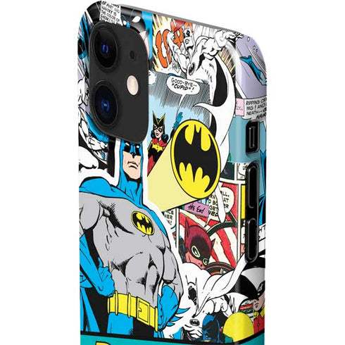 DC Comics Batman Vintage Pose Collage Art iPhone 12 Mini Lite Case