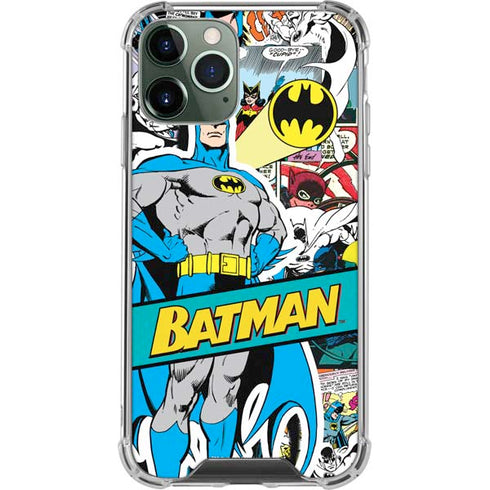 DC Comics Batman Vintage Pose Collage Art iPhone 12 Pro Clear Case