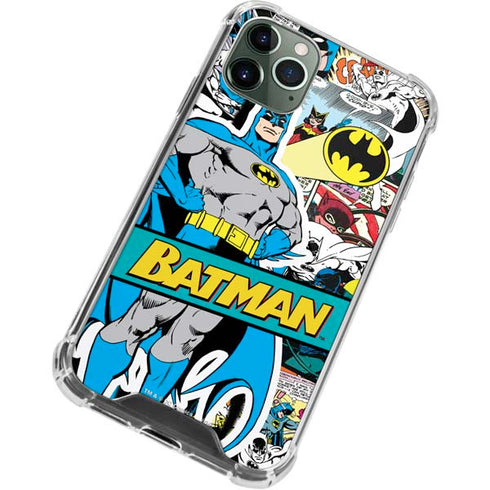 DC Comics Batman Vintage Pose Collage Art iPhone 12 Pro Clear Case