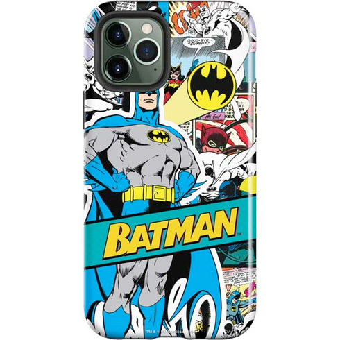 DC Comics Batman Vintage Pose Collage Art iPhone 12 Pro Max Impact Case