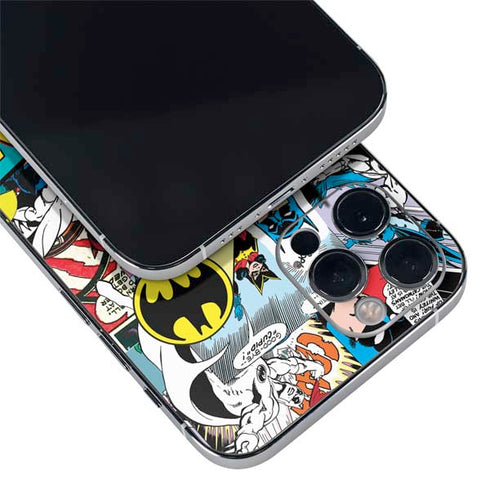 DC Comics Batman Vintage Pose Collage Art iPhone 12 Pro Max Skin
