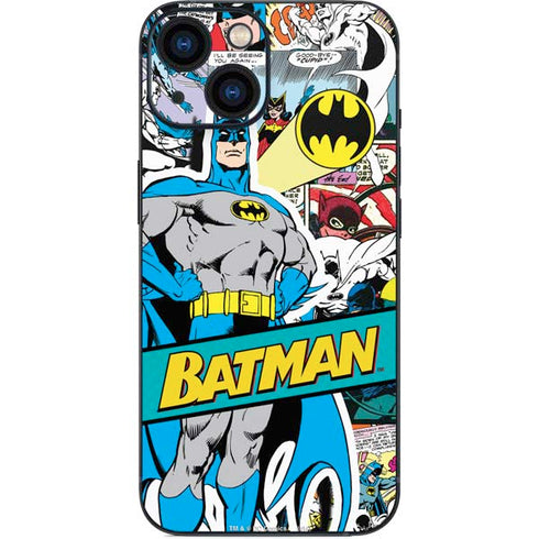 DC Comics Batman Vintage Pose Collage Art iPhone 13 Mini Skin
