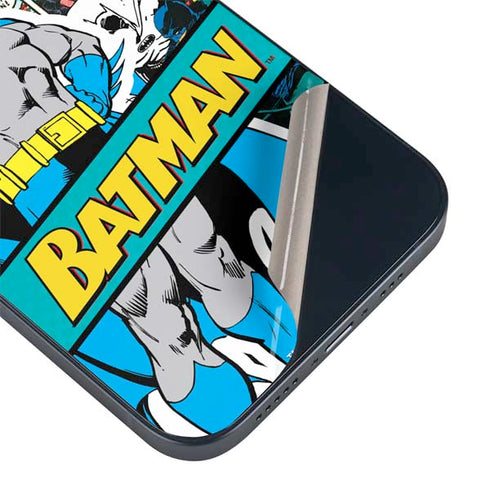 DC Comics Batman Vintage Pose Collage Art iPhone 14 Plus Skin