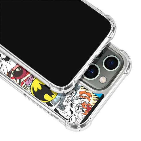 DC Comics Batman Vintage Pose Collage Art iPhone 15 Pro Max Clear Case