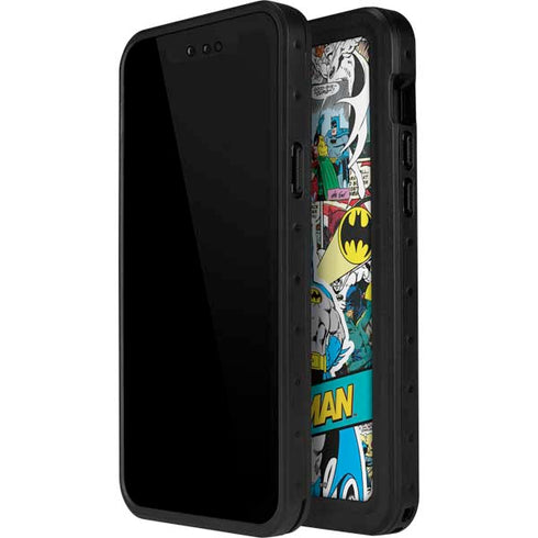 DC Comics Batman Vintage Pose Collage Art iPhone 15 Waterproof Case