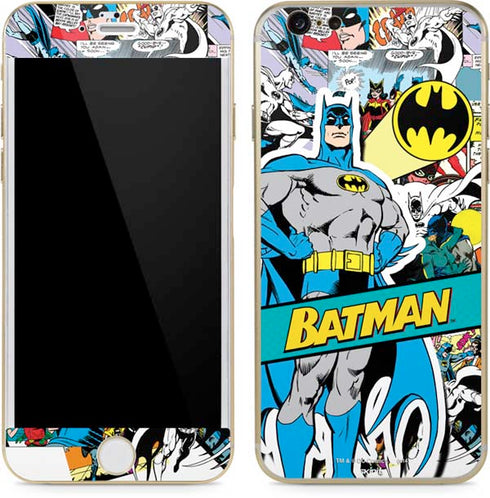 DC Comics Batman Vintage Pose Collage Art iPhone 6/6s Skin