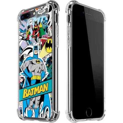 DC Comics Batman Vintage Pose Collage Art iPhone 7/8 Plus Clear Case