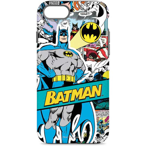 DC Comics Batman Vintage Pose Collage Art iPhone 8 Pro Case