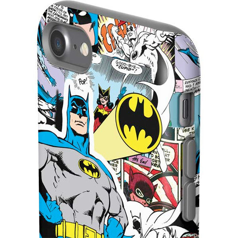 DC Comics Batman Vintage Pose Collage Art iPhone SE (2nd & 3rd Gen) Pro Case