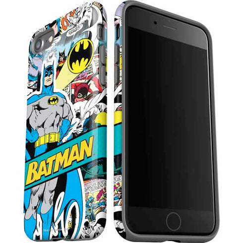 DC Comics Batman Vintage Pose Collage Art iPhone SE (2nd & 3rd Gen) Pro Case