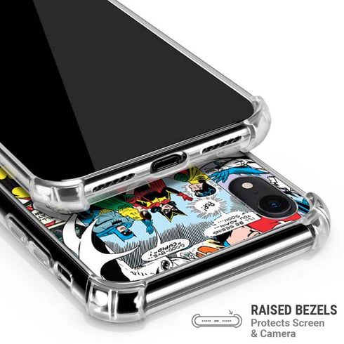 DC Comics Batman Vintage Pose Collage Art iPhone XR Clear Case