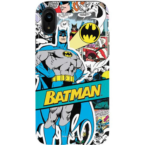DC Comics Batman Vintage Pose Collage Art iPhone XR Pro Case