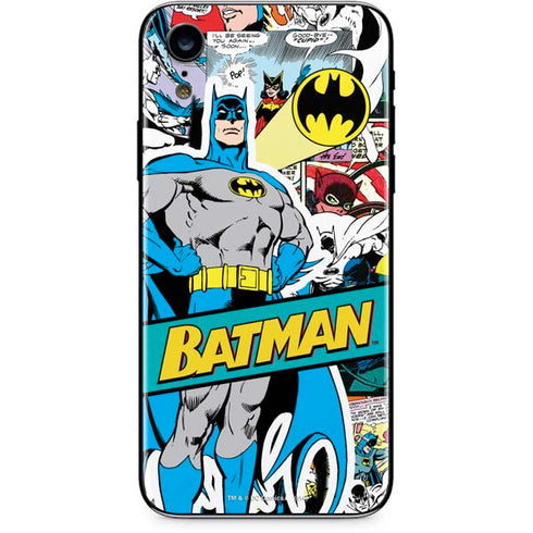 DC Comics Batman Vintage Pose Collage Art iPhone XR Skin