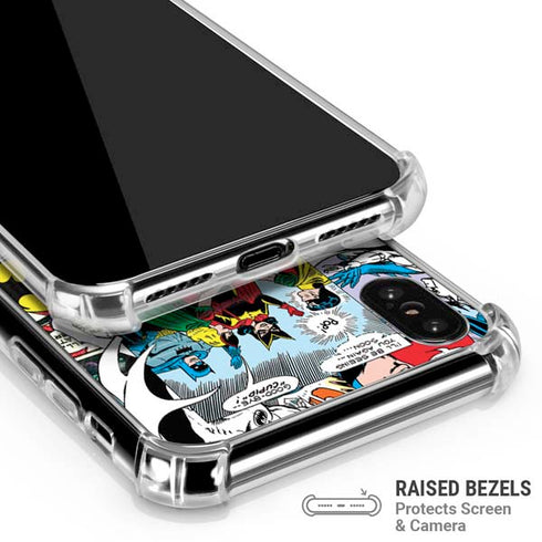 DC Comics Batman Vintage Pose Collage Art iPhone XS Max Clear Case