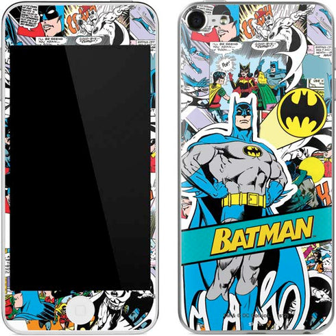 DC Comics Batman Vintage Pose Collage Art Apple iPod Skin