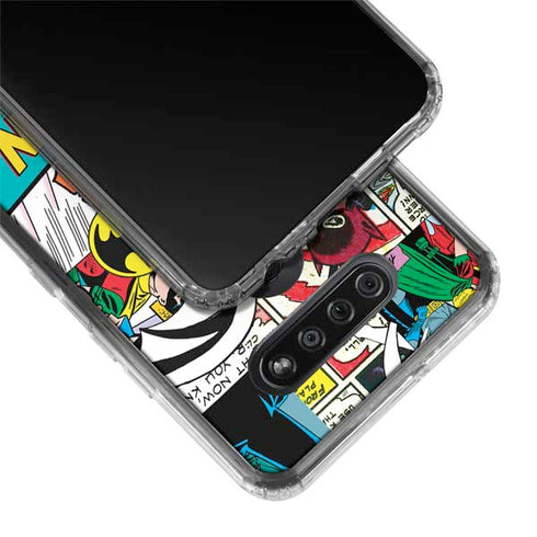 DC Comics Batman Vintage Pose Collage Art LG K51/Q51 Clear Case