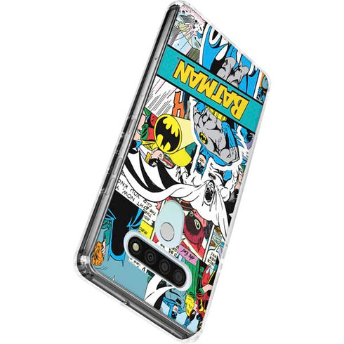 DC Comics Batman Vintage Pose Collage Art LG Stylo 6 Clear Case