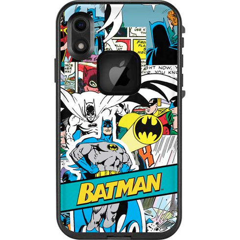 DC Comics Batman Vintage Pose Collage Art LifeProof Fre iPhone Skin
