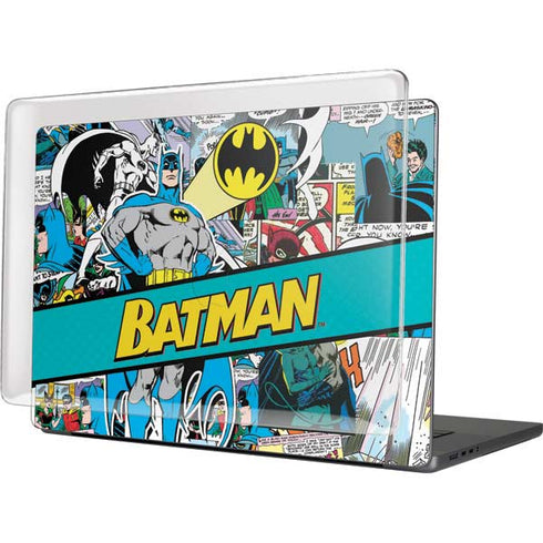 DC Comics Batman Vintage Pose Collage Art MacBook Pro 16in (2021-25) Case plus Skin