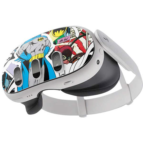 DC Comics Batman Vintage Pose Collage Art Meta Quest 3 Skin