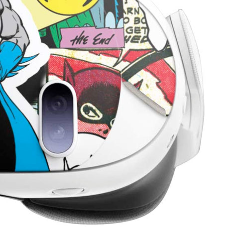 DC Comics Batman Vintage Pose Collage Art Meta Quest 3 Skin