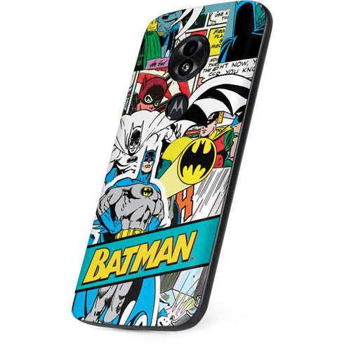 DC Comics Batman Vintage Pose Collage Art Moto E5 Play Skin