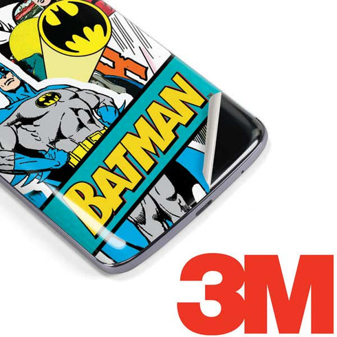 DC Comics Batman Vintage Pose Collage Art Moto E5 Plus Skin