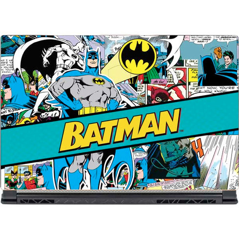DC Comics Batman Vintage Pose Collage Art MSI GS65 Stealth Laptop Skin