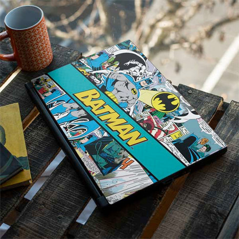 DC Comics Batman Vintage Pose Collage Art MSI GS65 Stealth Laptop Skin