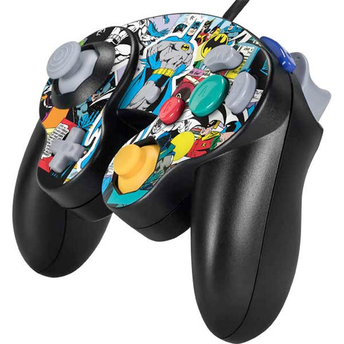 DC Comics Batman Vintage Pose Collage Art Nintendo GameCube Controller Skin