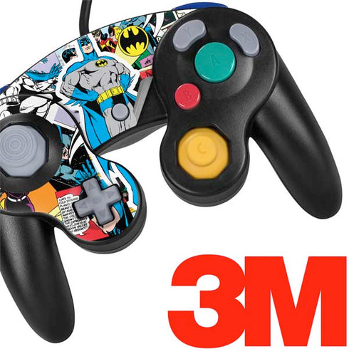 DC Comics Batman Vintage Pose Collage Art Nintendo GameCube Controller Skin