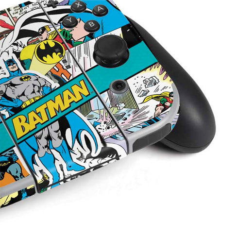DC Comics Batman Vintage Pose Collage Art Nintendo Switch OLED (2021) Skin